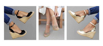 Peek-a-Boo Chic: Shoeq's Peep Toe Espadrille Wedges - Where Comfort Meets Glamour - Shoeq