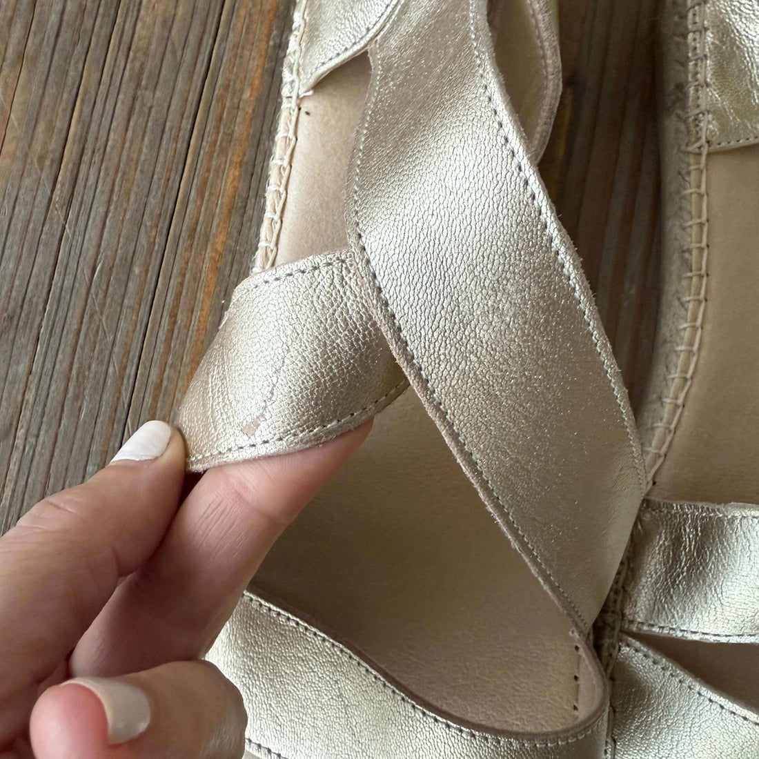 Beach Espadrille in Champagne - Size 41 - Outlet Item - Shoeq