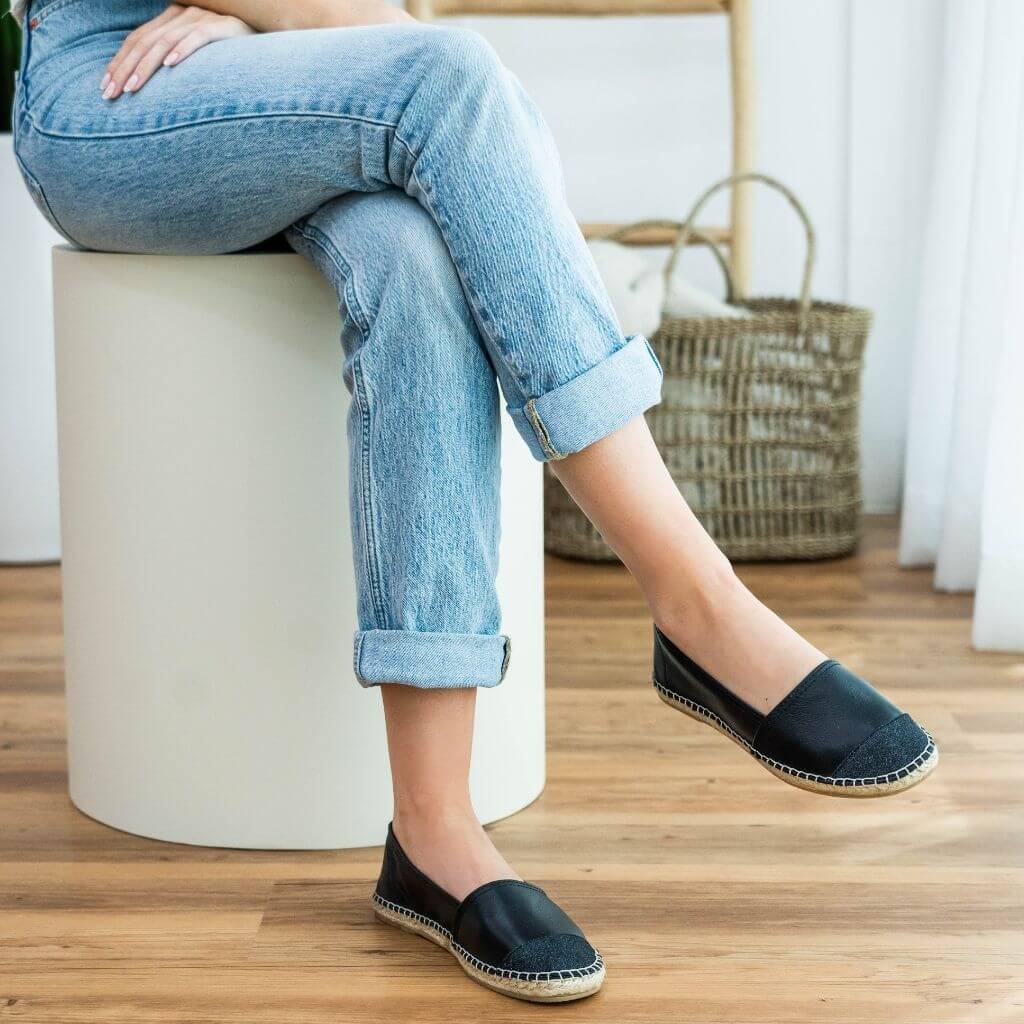 Classic Espadrille in Midnight Glitter - Shoeq
