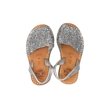 Girls Classic Avarca in Silver Glitter - Outlet item - Size 25 - Shoeq