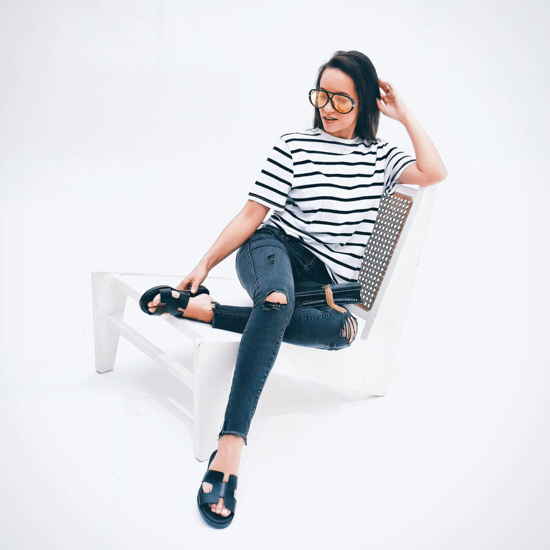 Hania LUXE in Charcoal - Shoeq