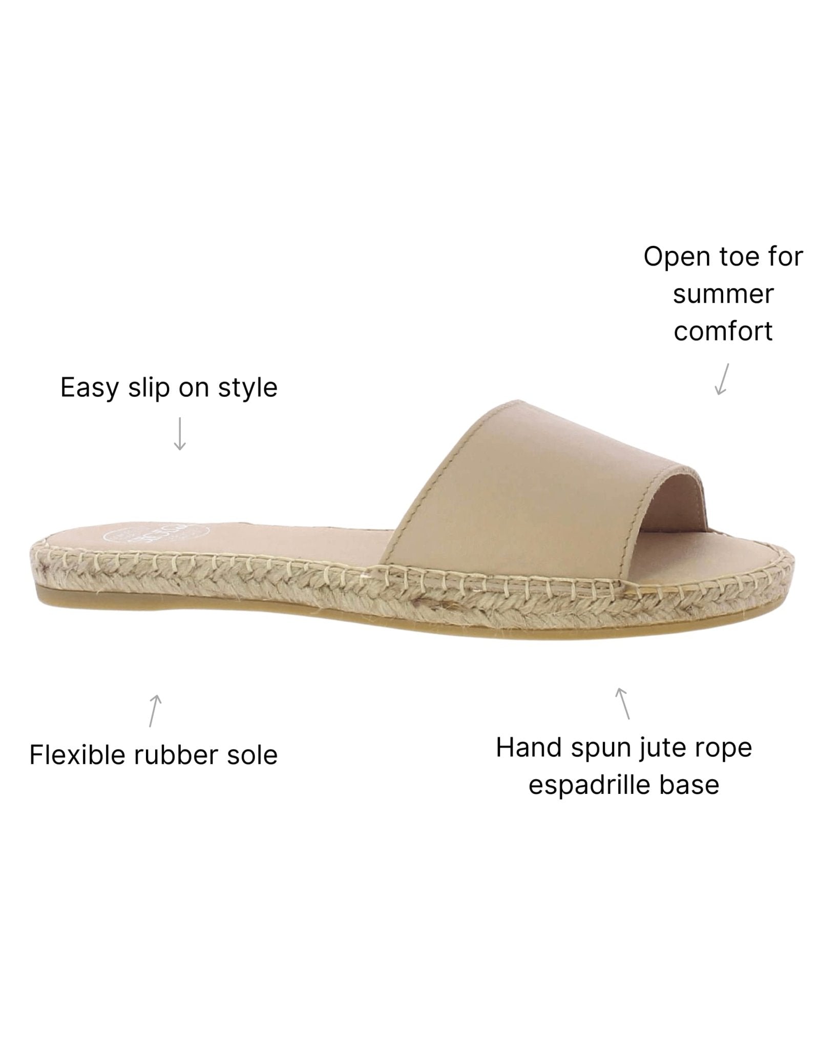 Summer Espadrille in Sand - Shoeq