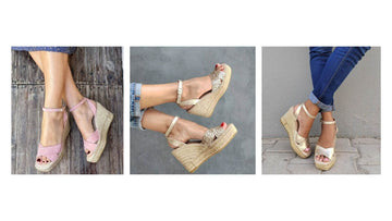 Shoeq Lucia Espadrille Wedge shoes