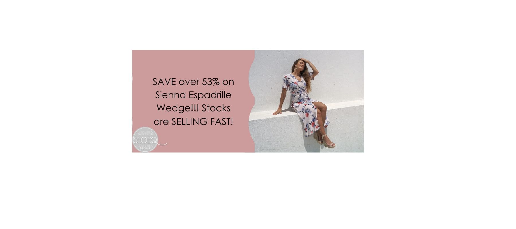 SAVE over 53% on Sienna Espadrille Wedge!!! Stocks are SELLING FAST! - Shoeq