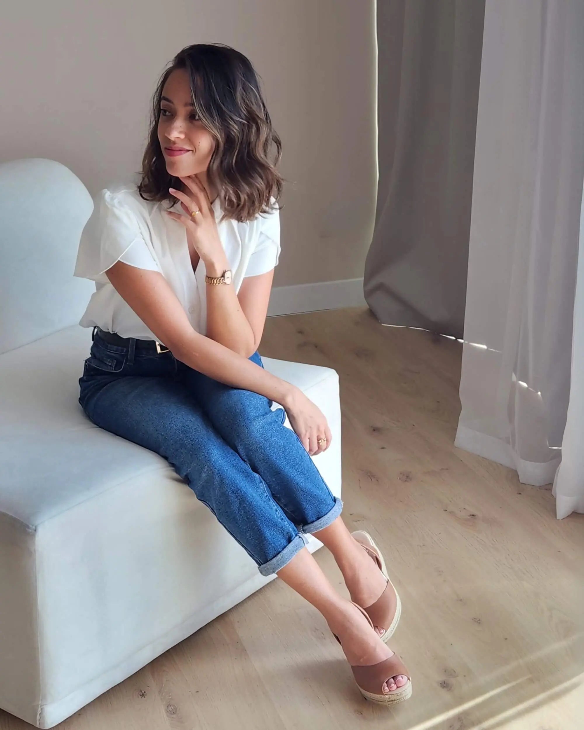 Roxy Espadrille Wedge in Chocolate