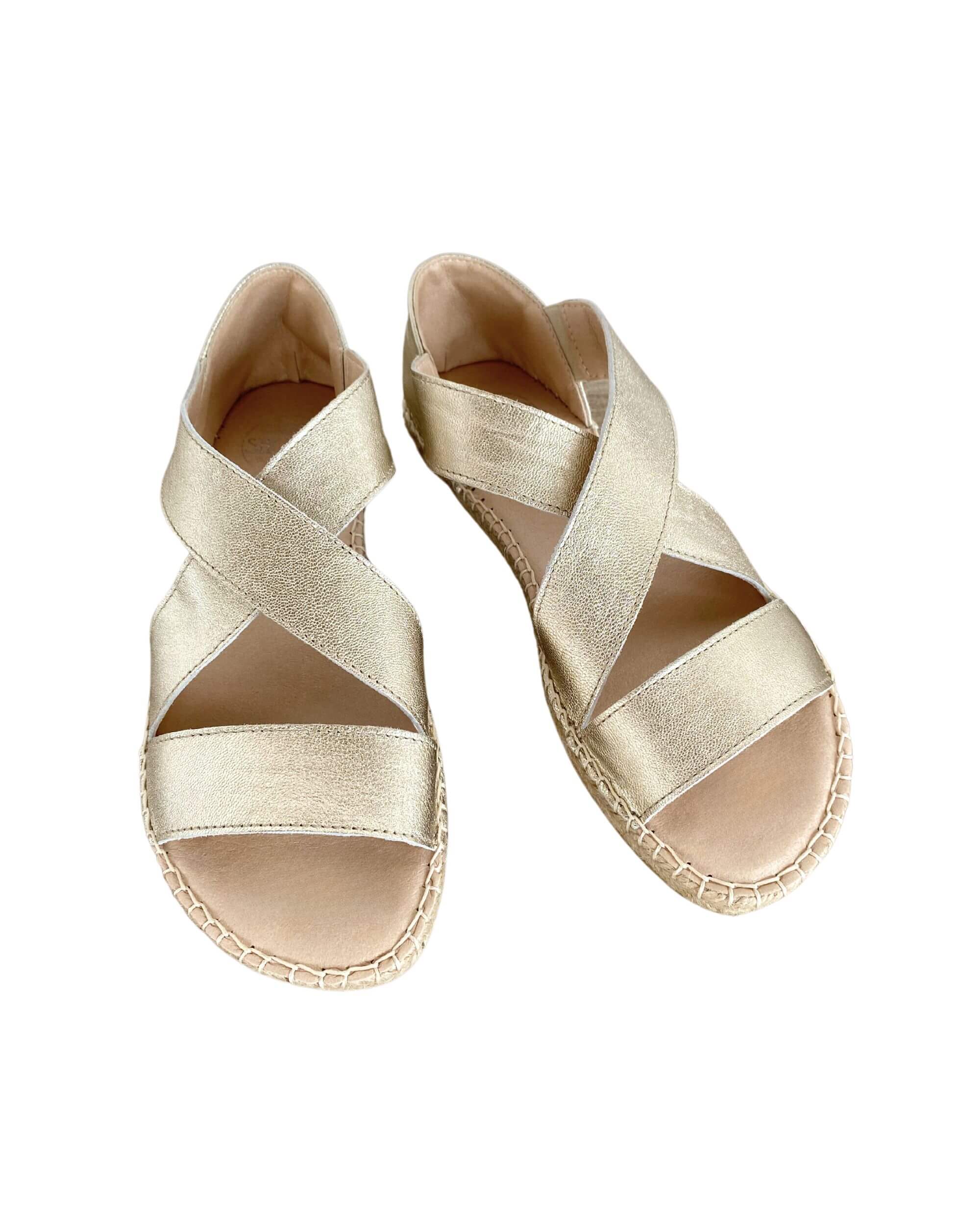 Beach Espadrille in Champagne
