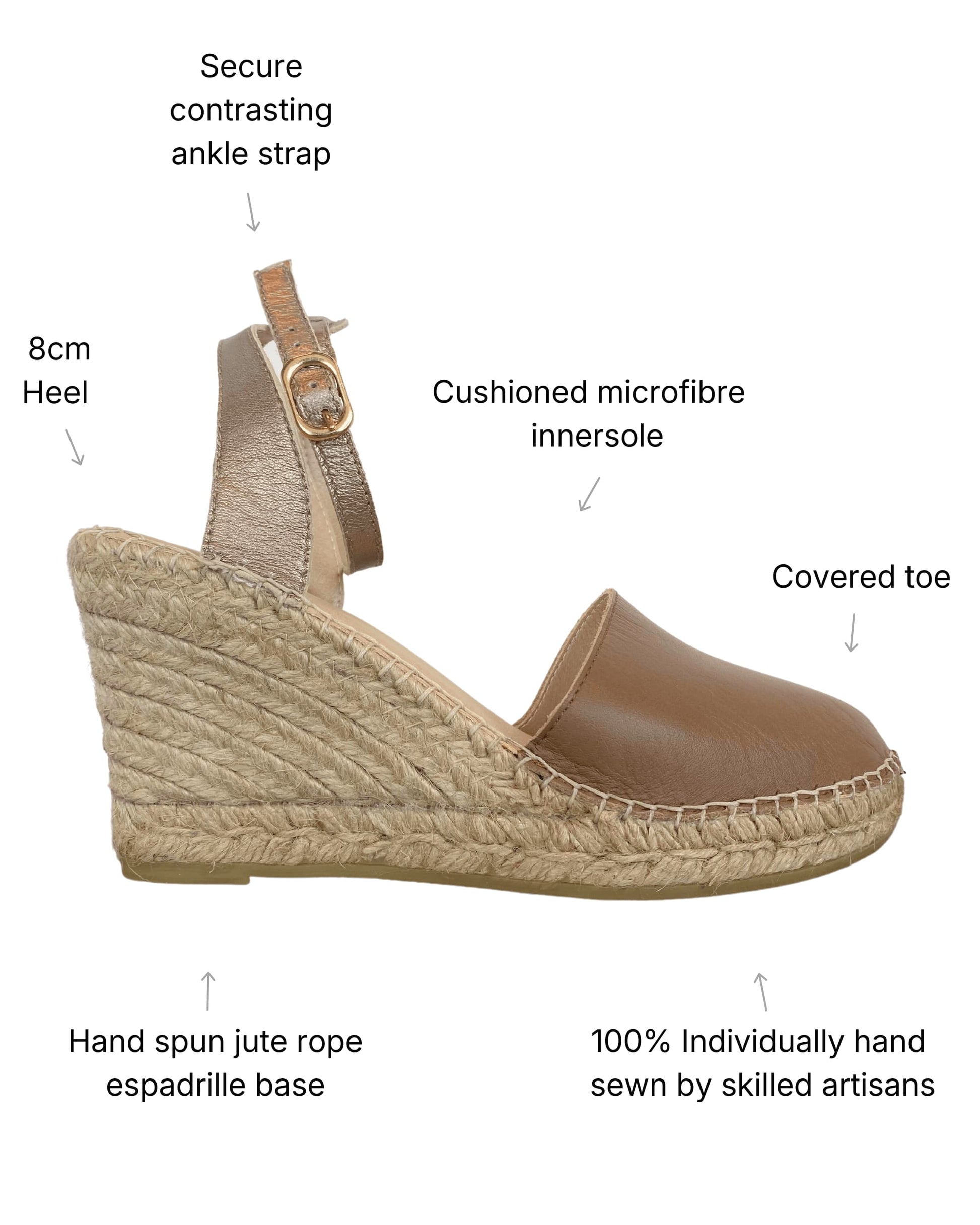 Comfortable bronze wedges for autumn winter Dubai wear
