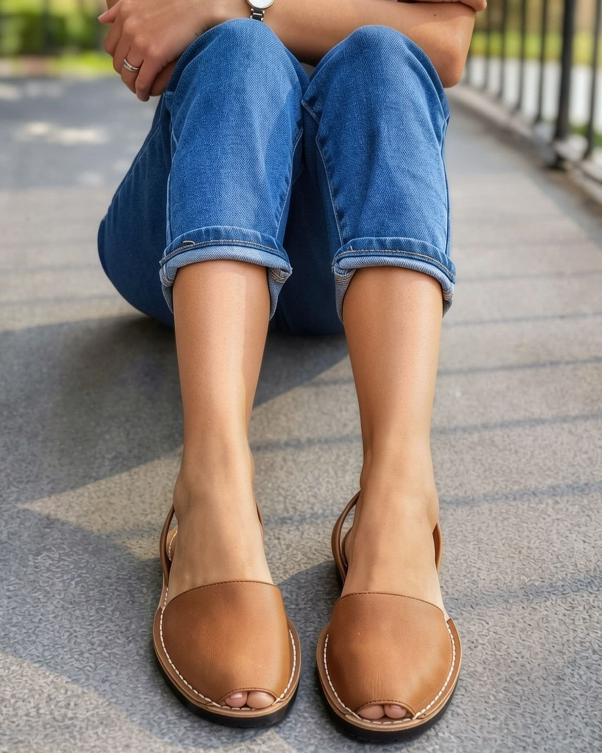 Brown avarca sandals with government-certified Menorcan craftsmanship | Classic Avarca by Shoeq