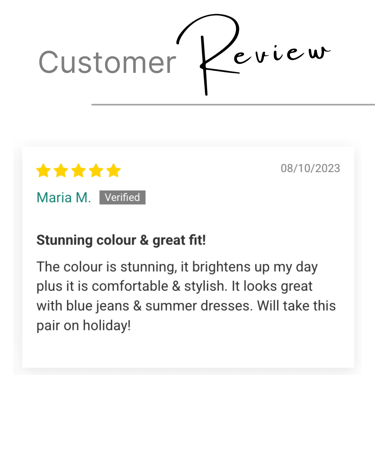 Verified customer review — Pink glitter Classic Avarca, rated five stars | Classic Avarca by Shoeq