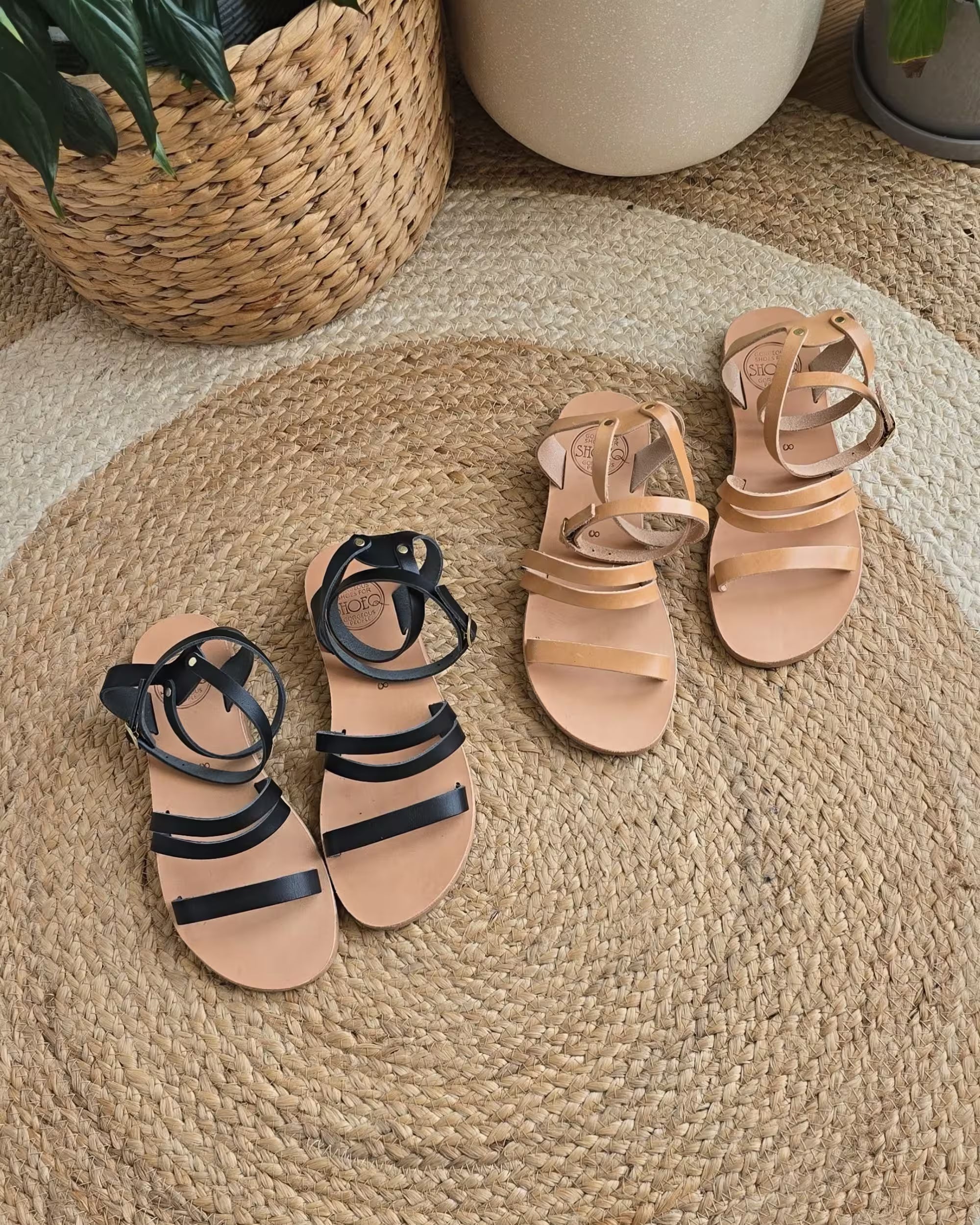 Gia Sandal in Charcoal