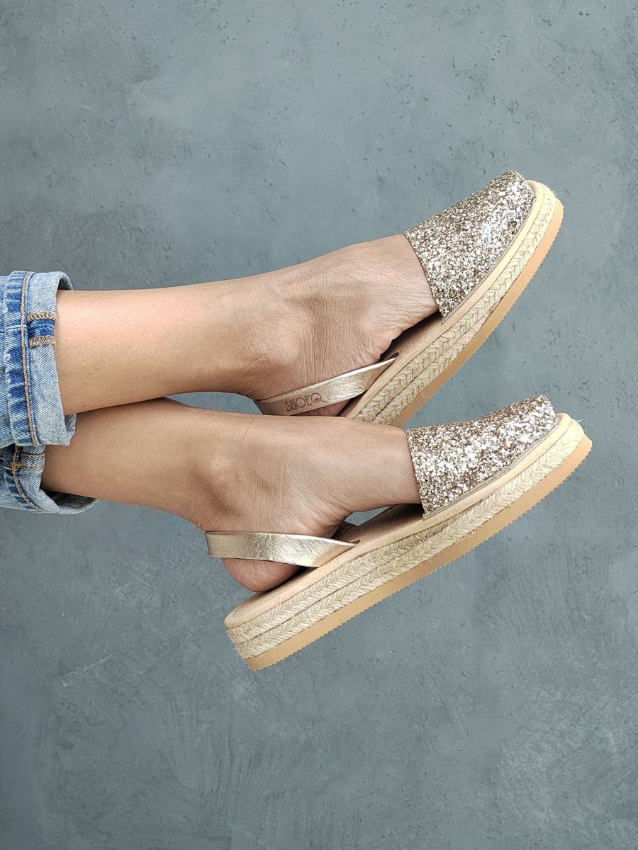 Handmade Micro Espadrille Wedge Low Heel Wedge Sandals Shoeq