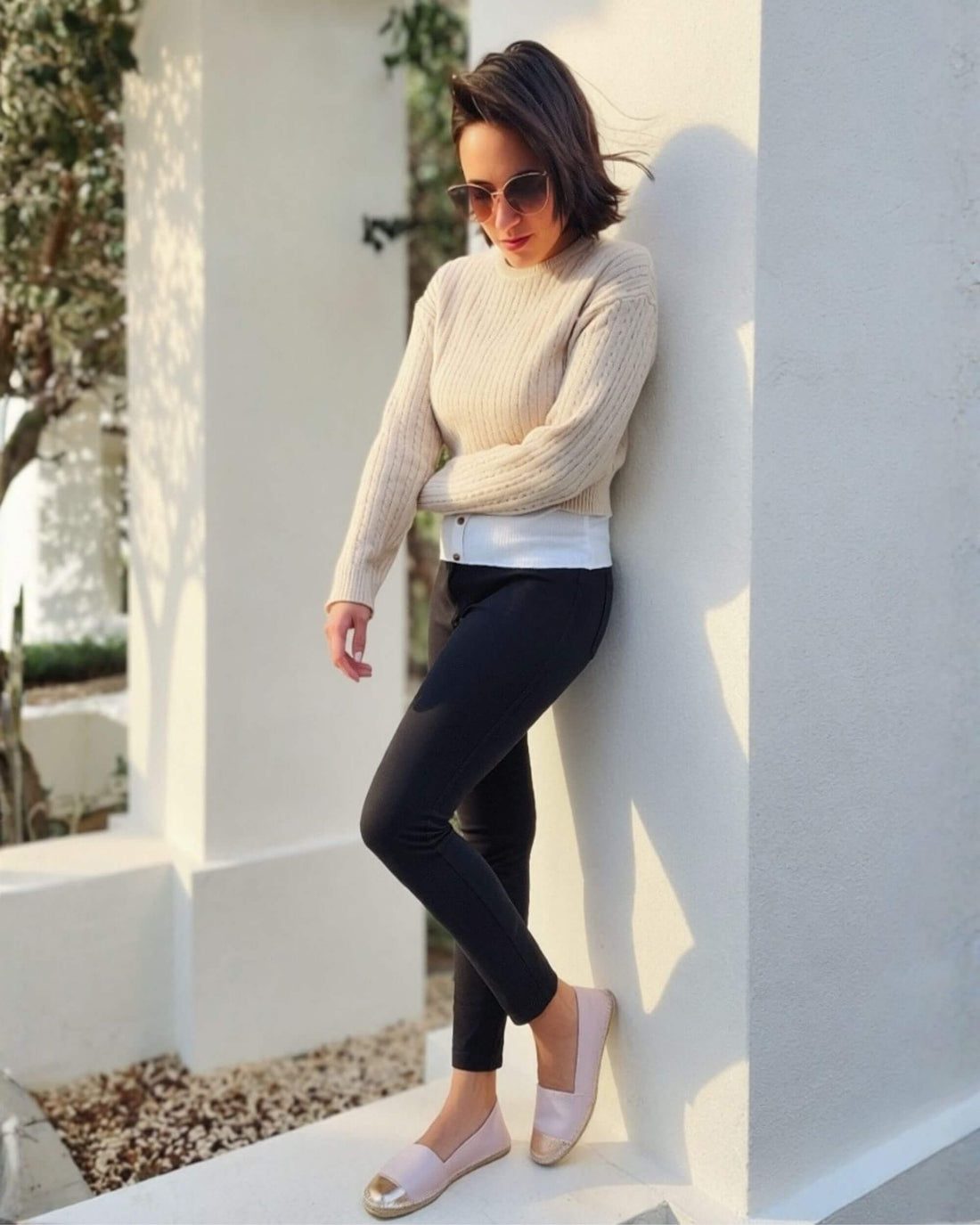 Classic Espadrille Rose Blush pink flat espadrilles
