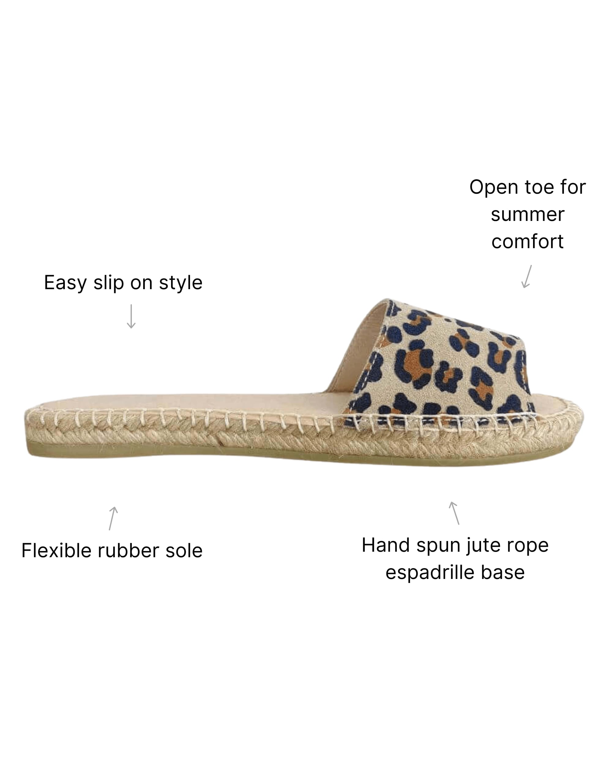 Summer Espadrille in Leopard Print