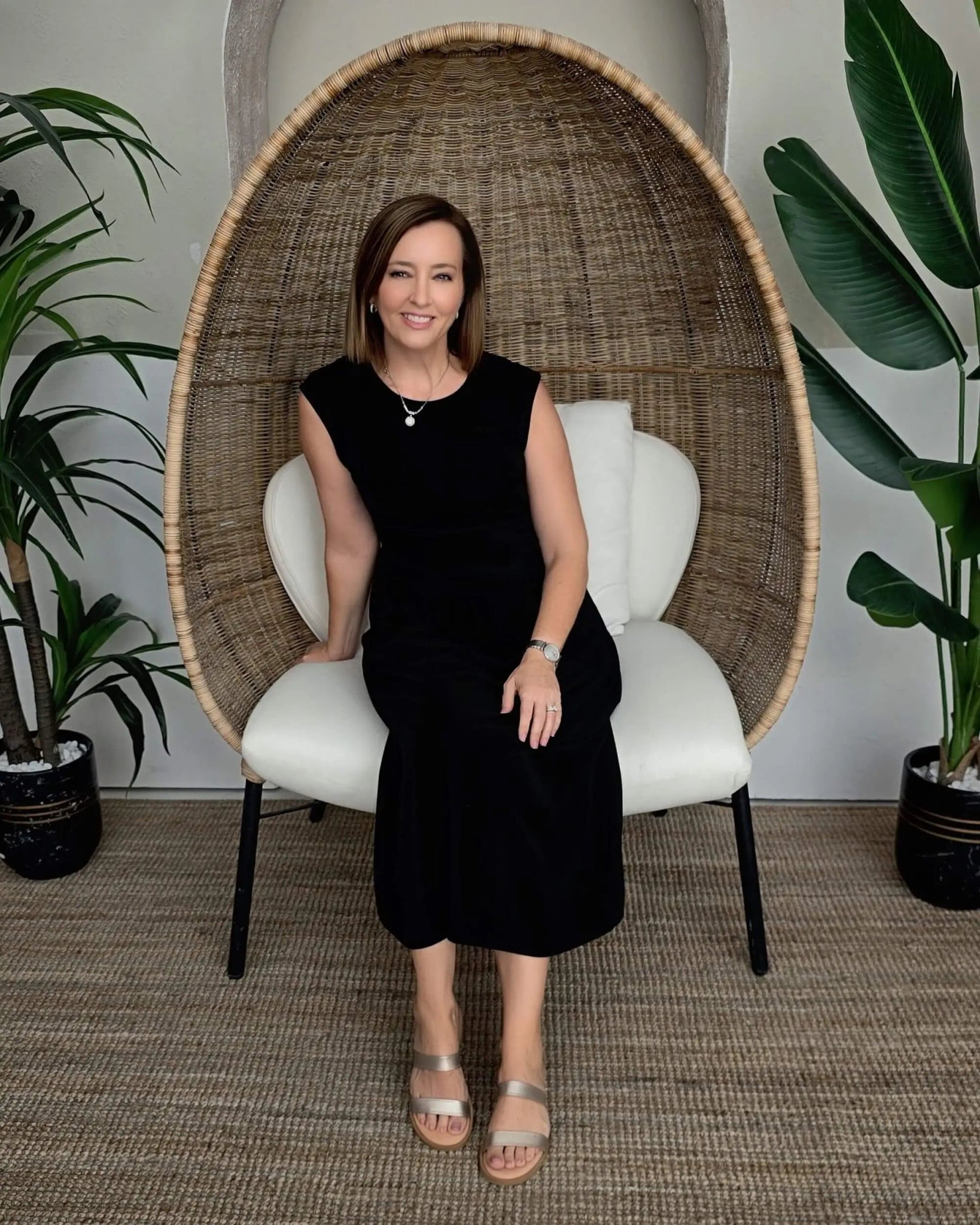 Aria LUXE Slide in Bronze - Shoeq