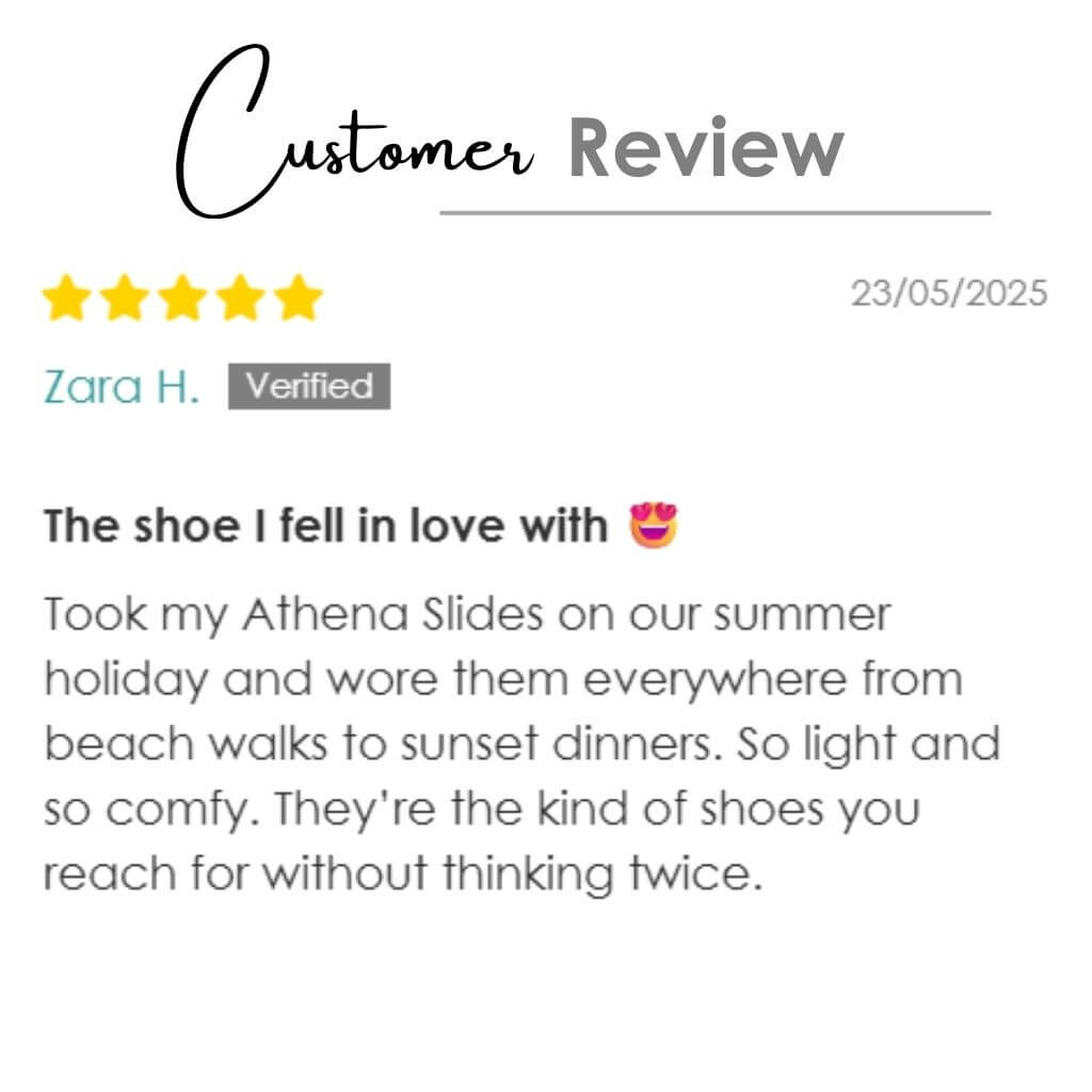 Athena Flat Slide in Charcoal - Shoeq