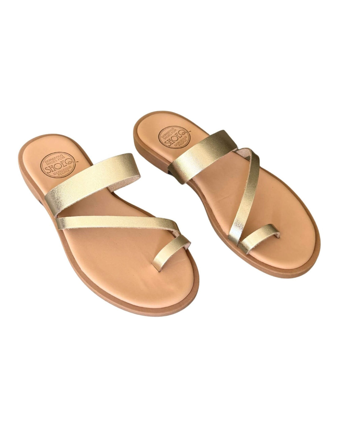Athena Luxe in Champagne - Shoeq