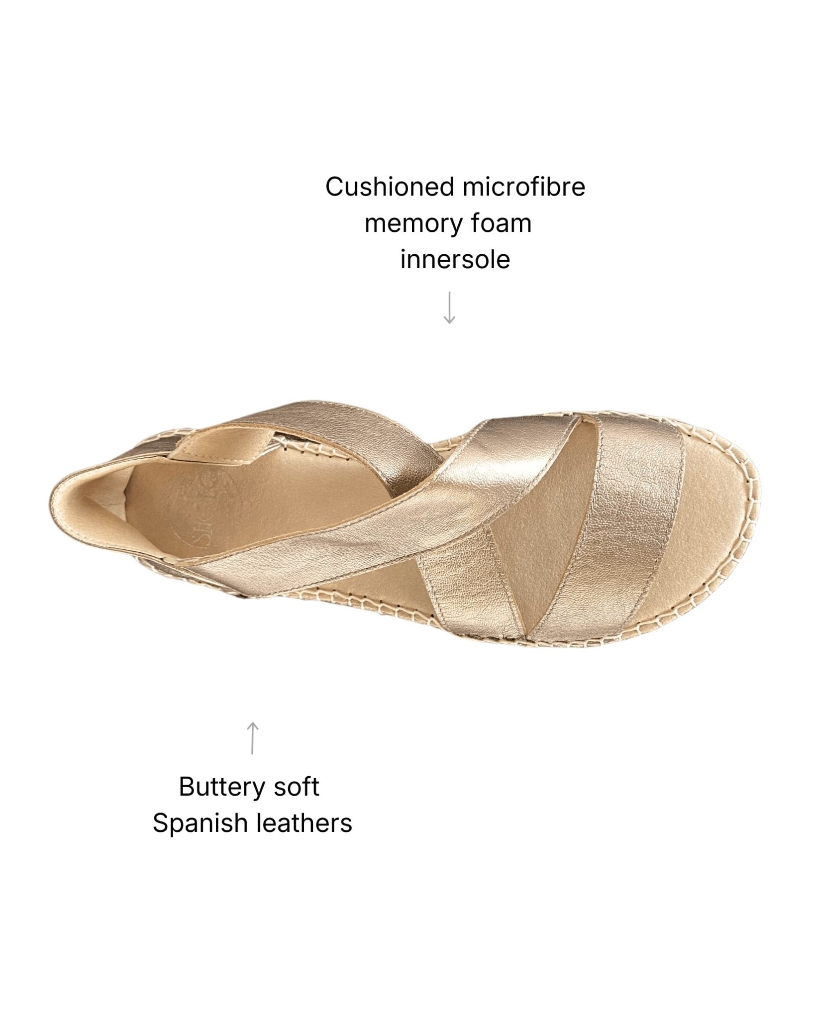 Beach Espadrille in Bronze - Shoeq