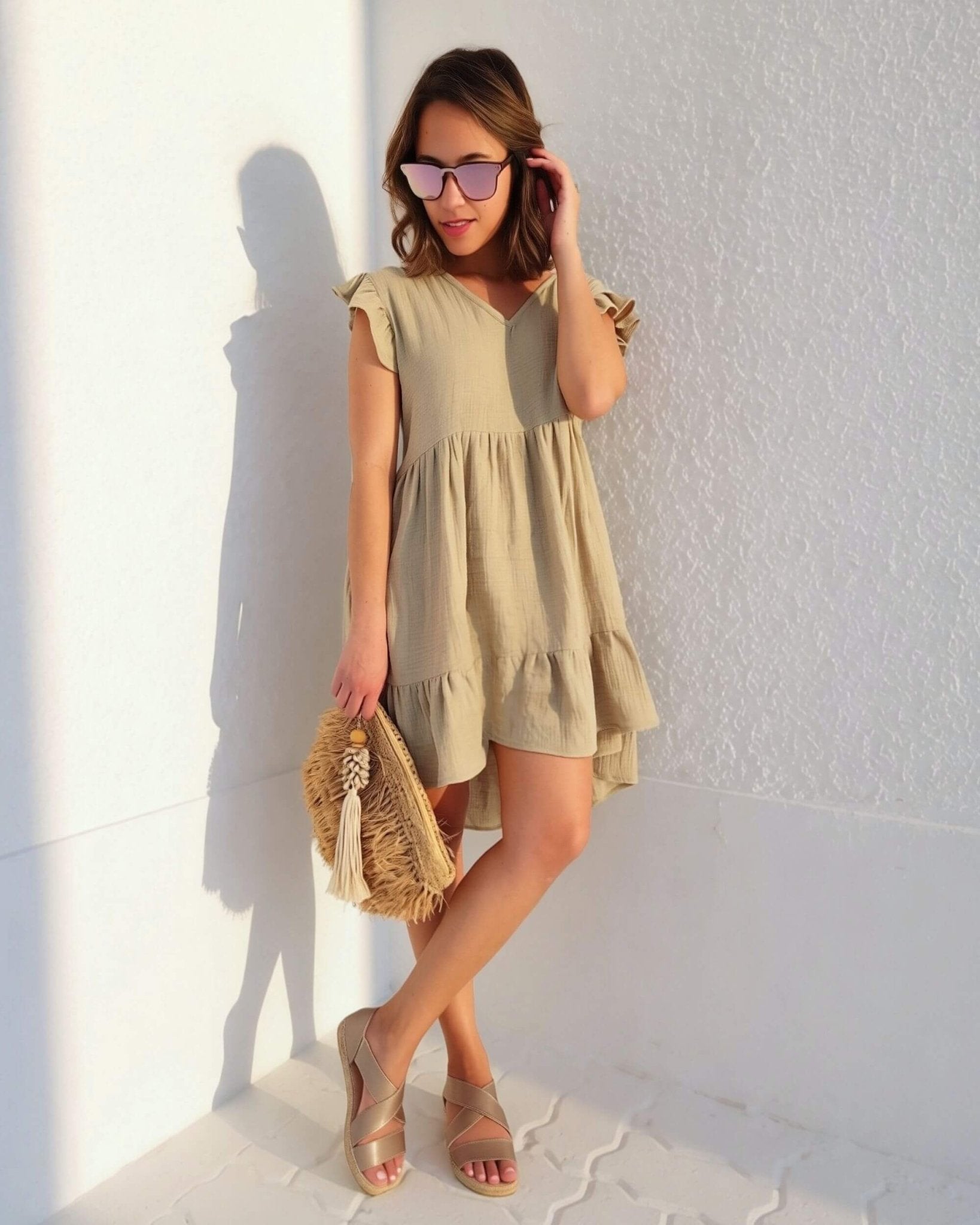 Beach Espadrille in Bronze - Shoeq