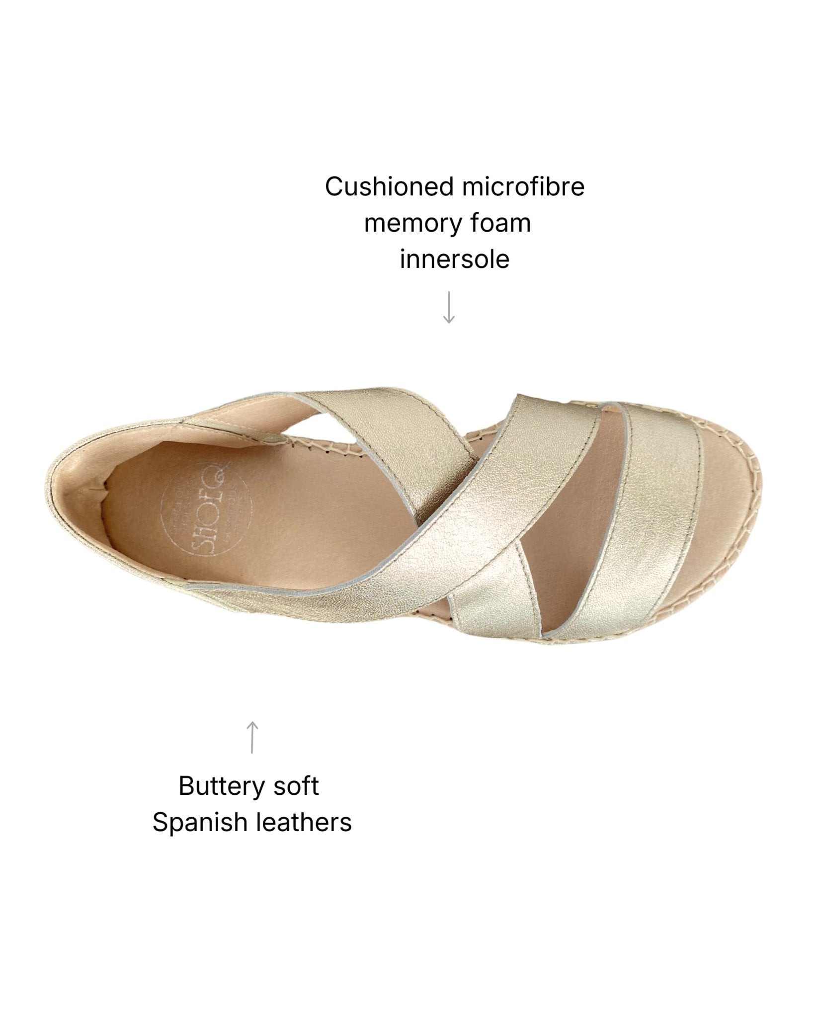 Beach Espadrille in Champagne - Shoeq