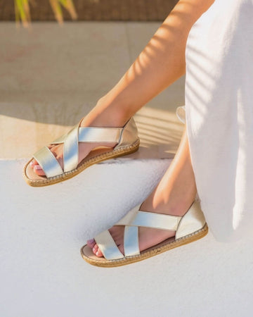 Beach Espadrille in Champagne - Shoeq
