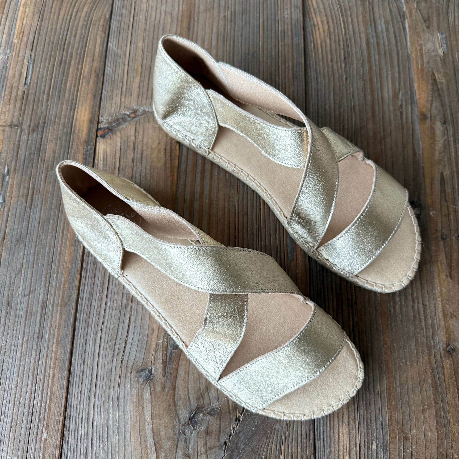 Beach Espadrille in Champagne - Size 41 - Outlet Item - Shoeq