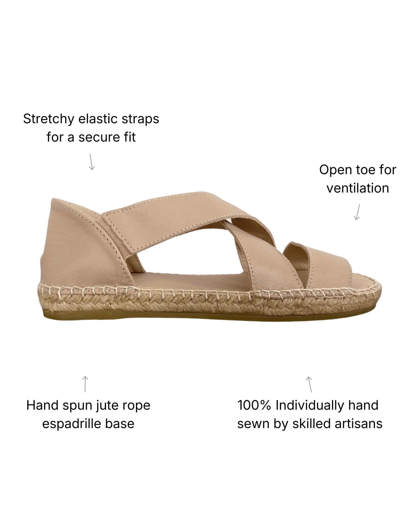 Beach Espadrille in Sand - Shoeq