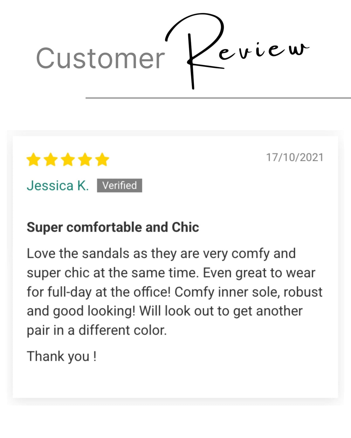 Customer review — silver leather espadrille sandals with cross-over straps and cushioned memory foam insole | Beach Espadrille by Shoeq