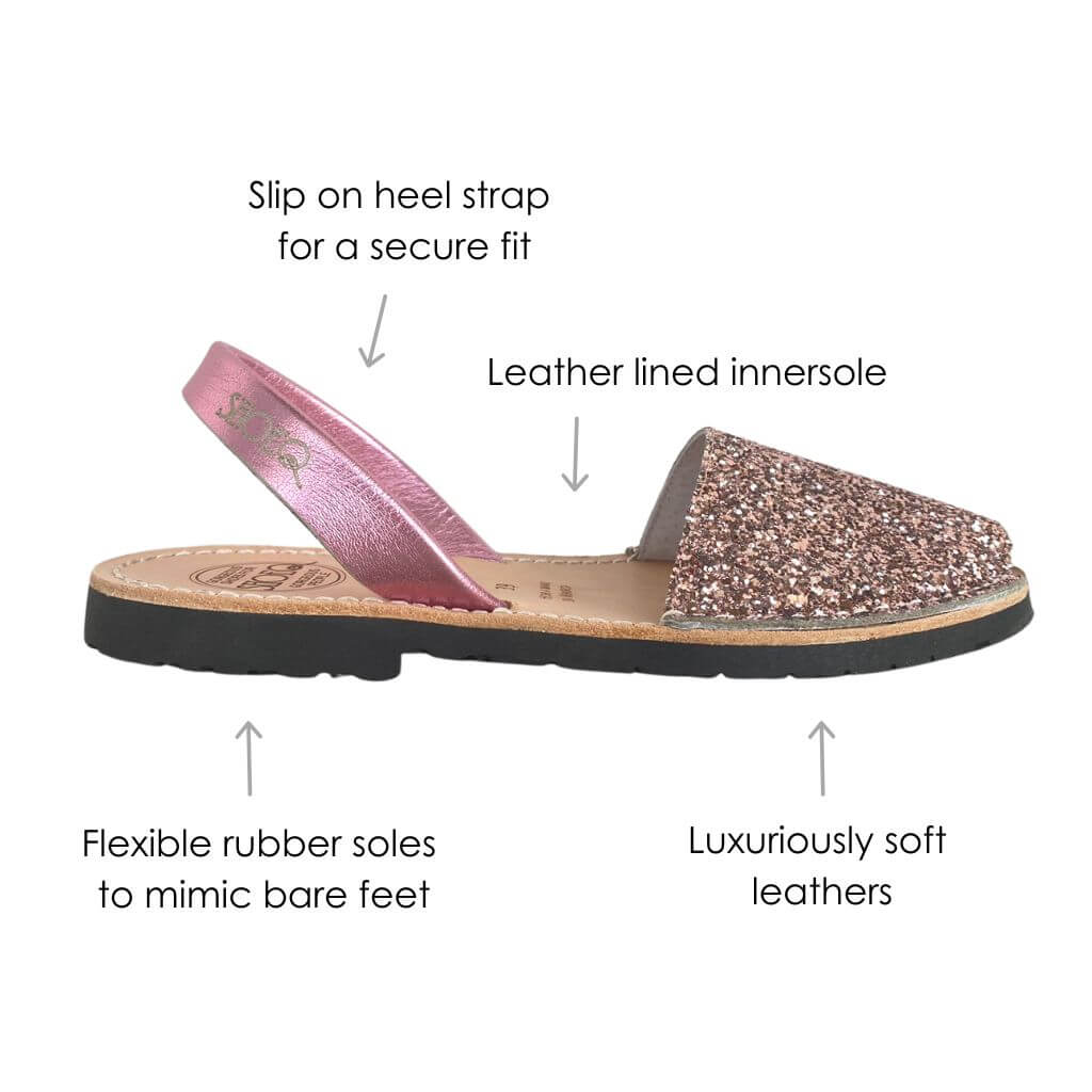 Classic Avarca in Candy Glitter - Shoeq