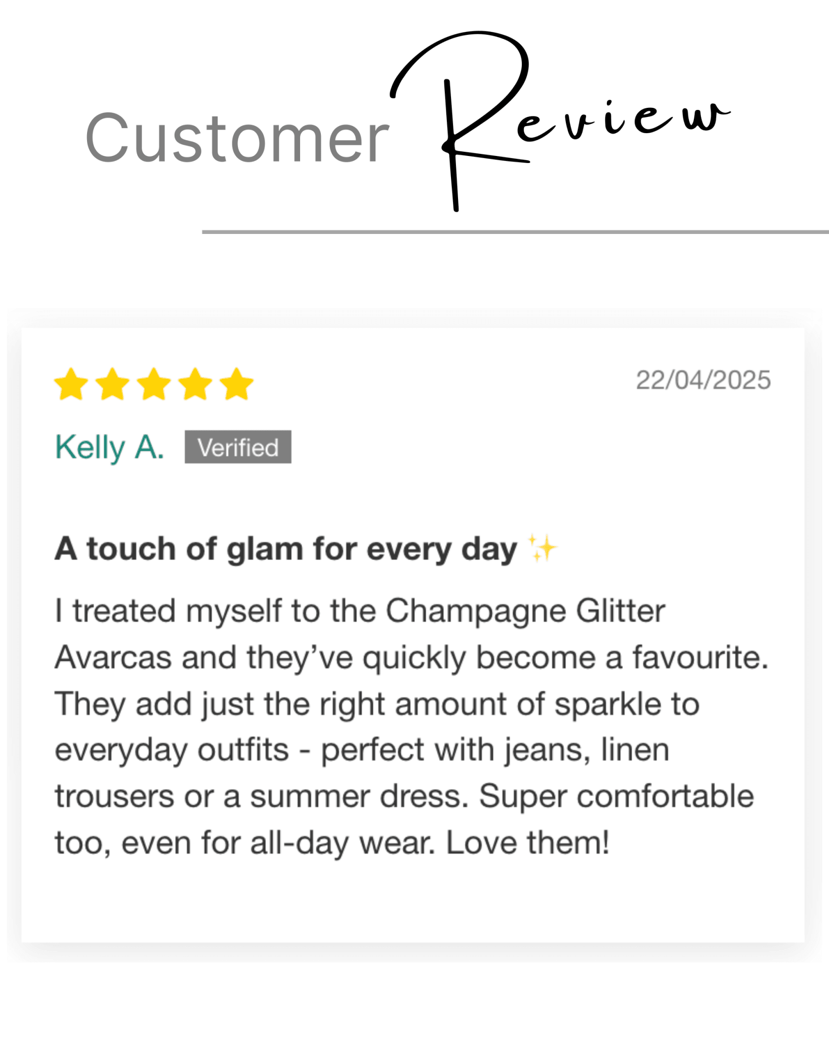 Classic Avarca in Champagne Glitter - Shoeq