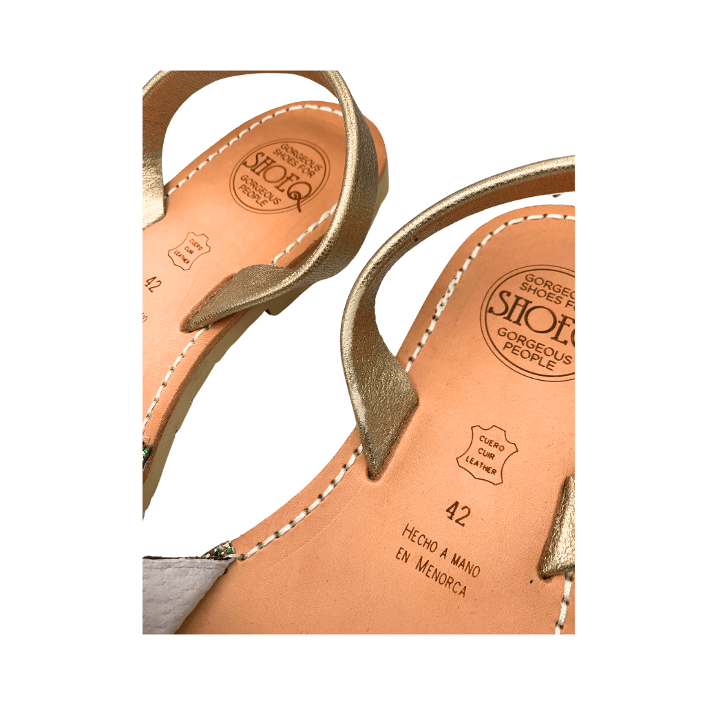 Classic Avarca in Rainbow Gold Glitter - Outlet - Shoeq