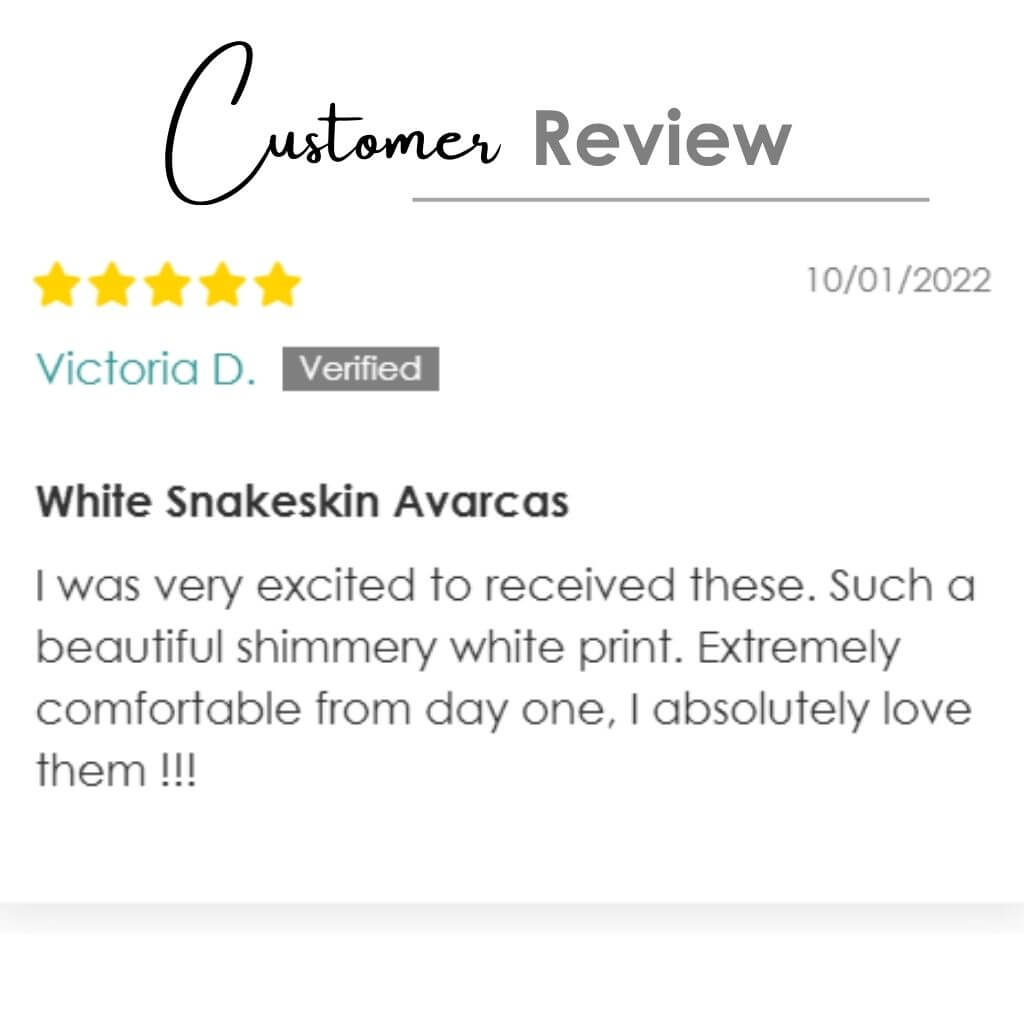 Classic Avarca in White Snakeskin Print - Shoeq