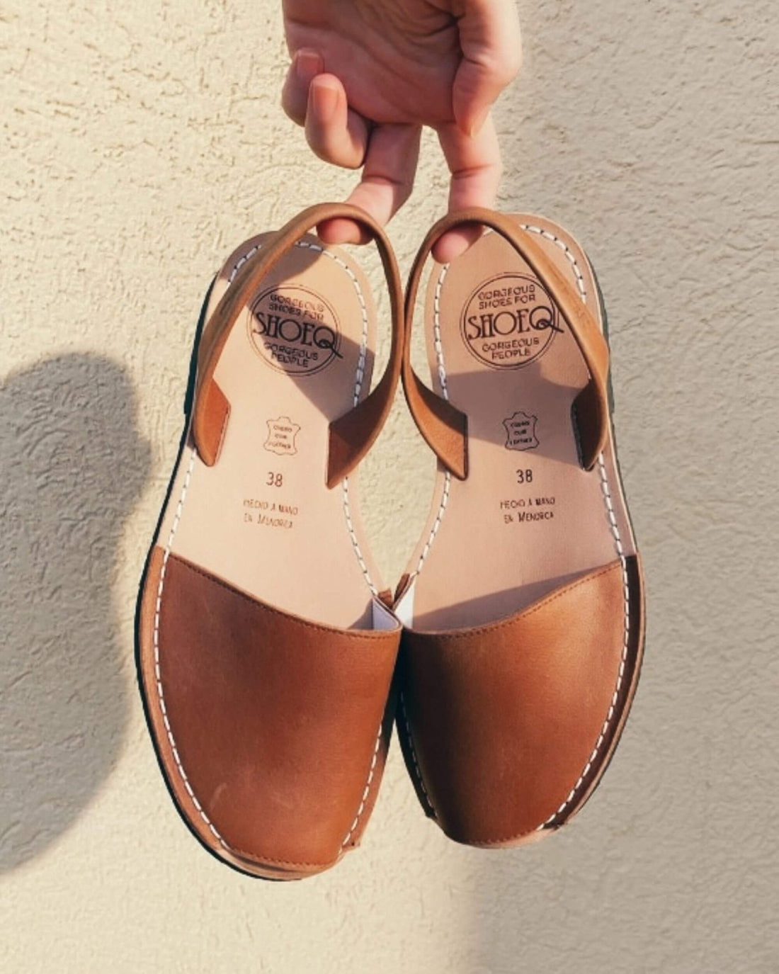 Classic Avarca in Chocolate front view handcrafted brown Spanish sandals Dubai
