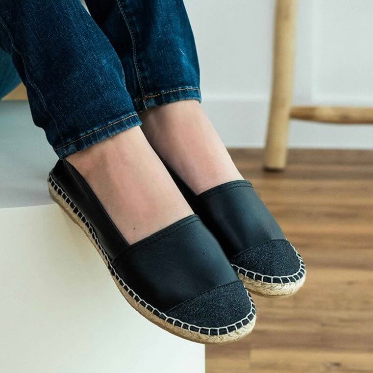 Classic Espadrille in Midnight Glitter - Shoeq