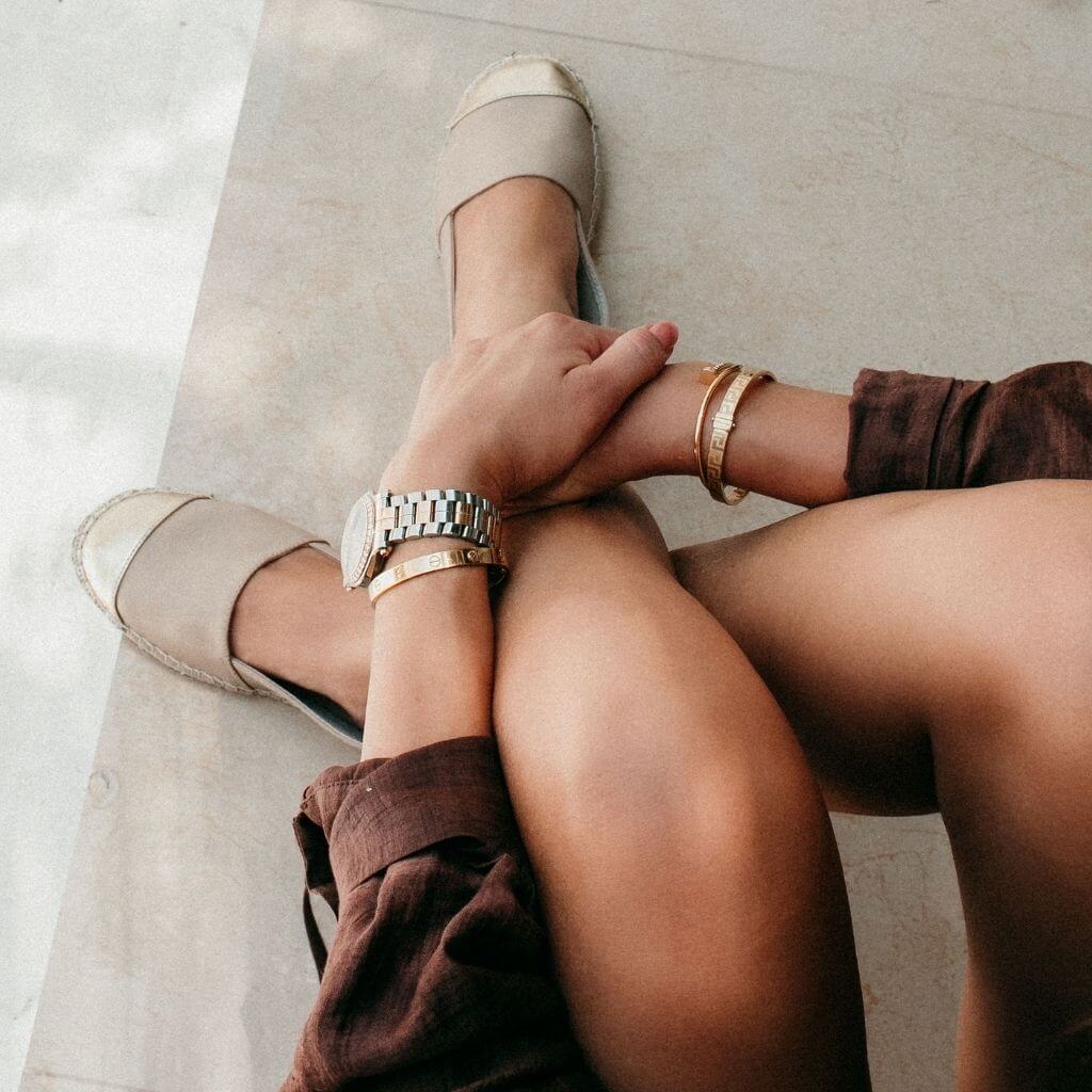 Classic Espadrille In Sandy Champagne - Shoeq