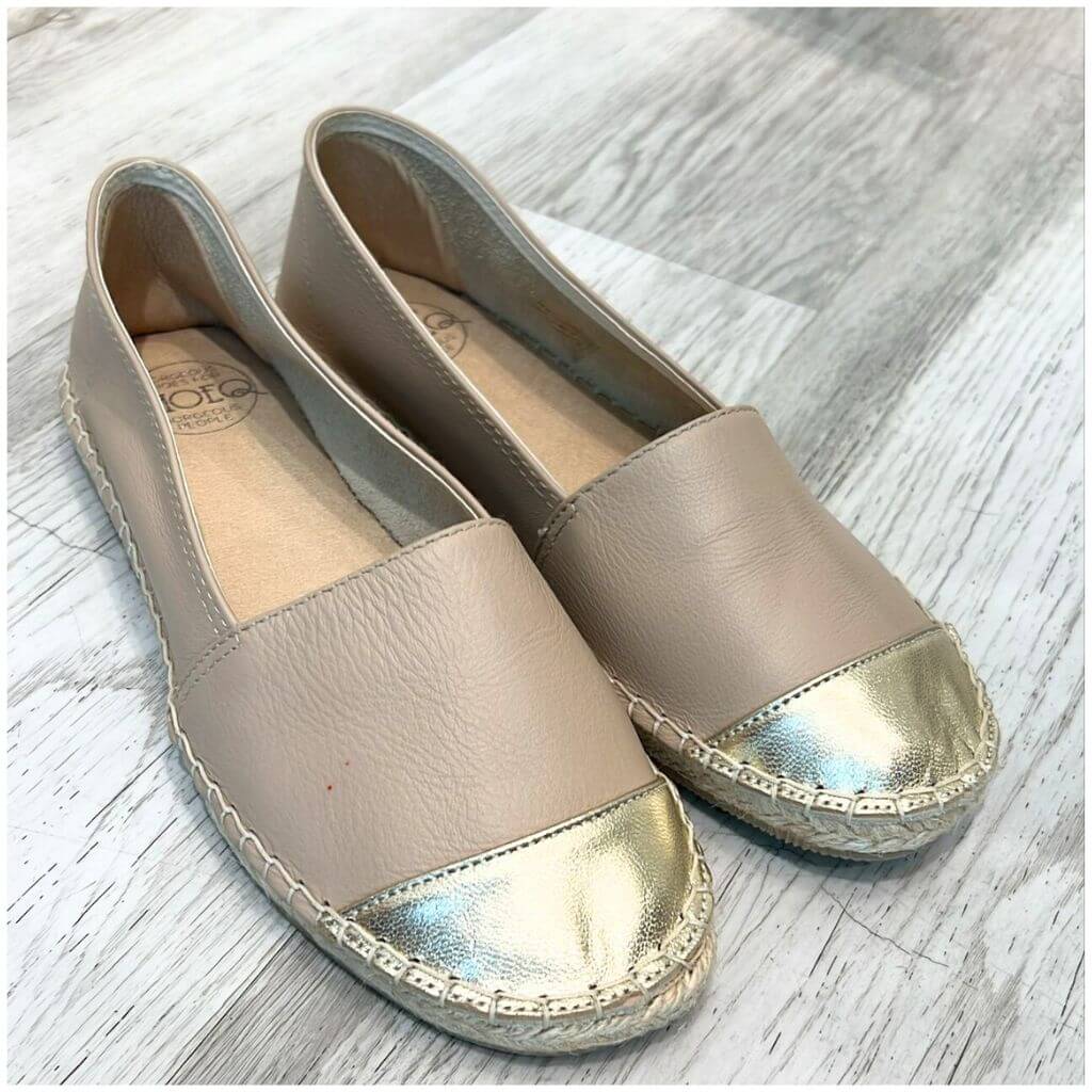 Classic Espadrille in Sandy Champagne - Outlet Item - Size 38 - Shoeq