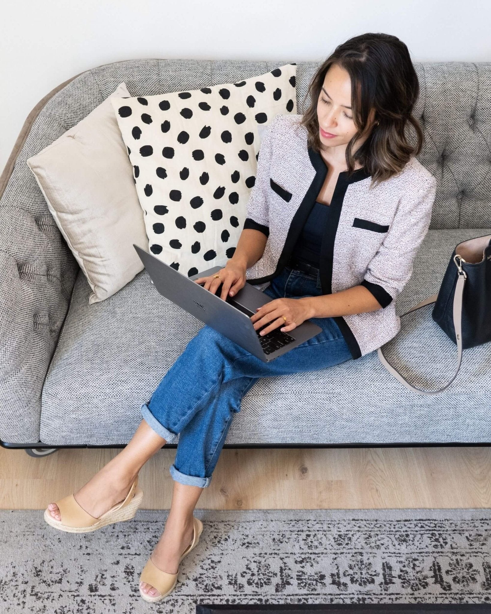 Rich caramel brown wedges for office work ladies night Dubai

