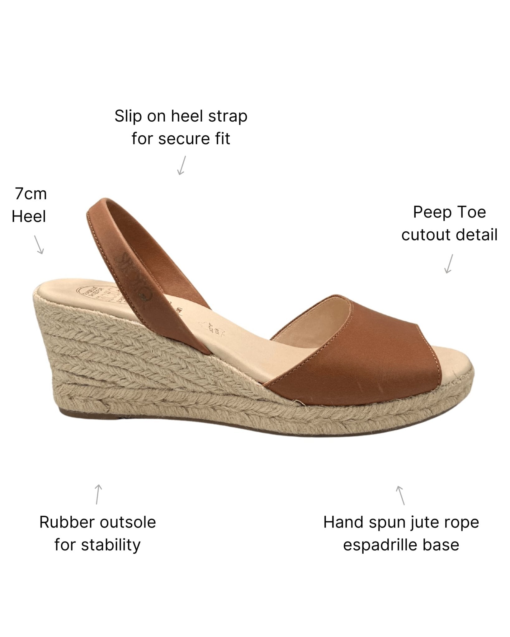 Comfortable chocolate brown wedges for work office Dubai style
