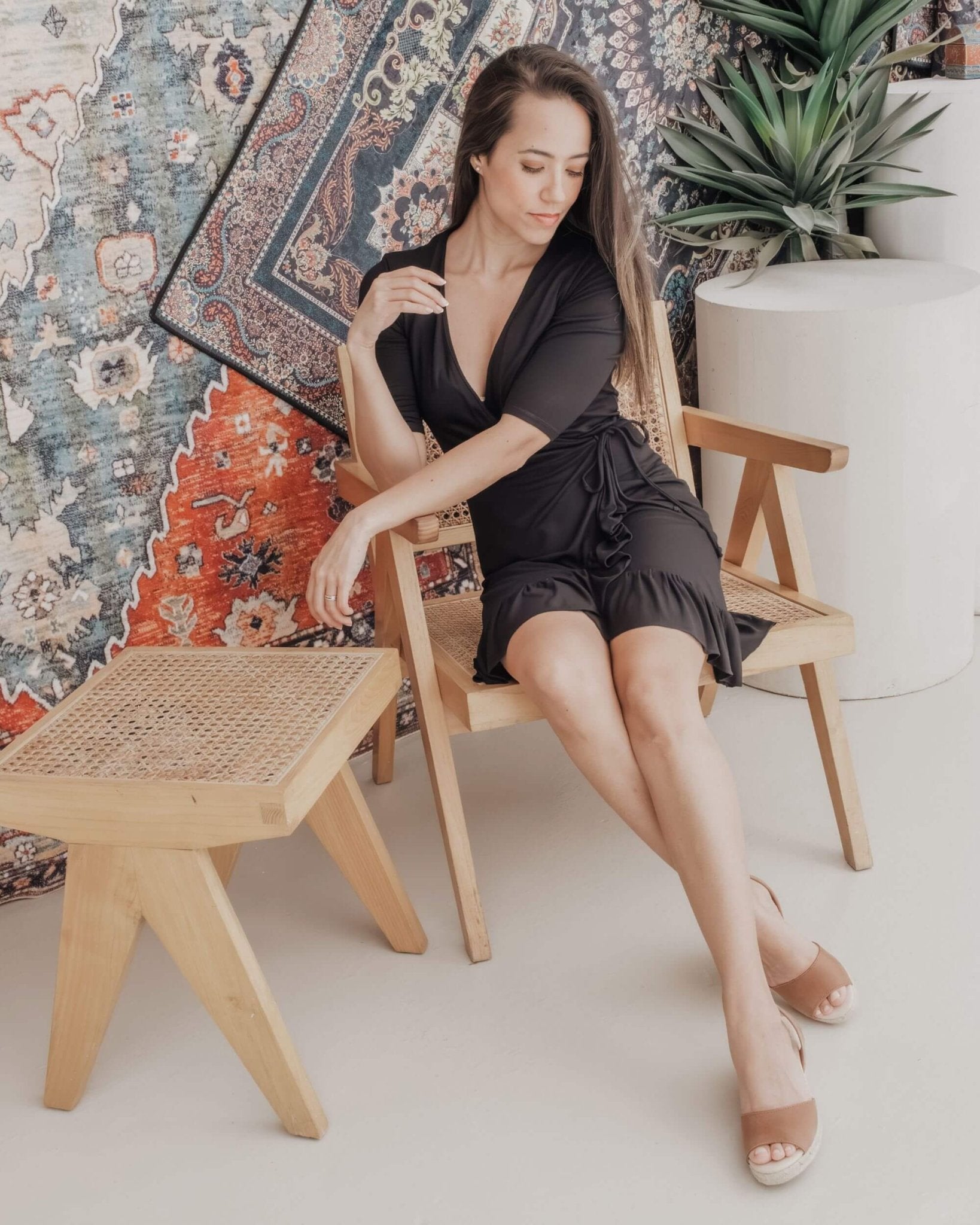 Dark brown espadrille wedges handcrafted Menorca cushioned insole
