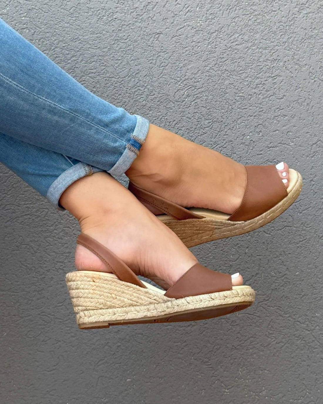 Classic Espadrille Wedge in Chocolate - Shoeq