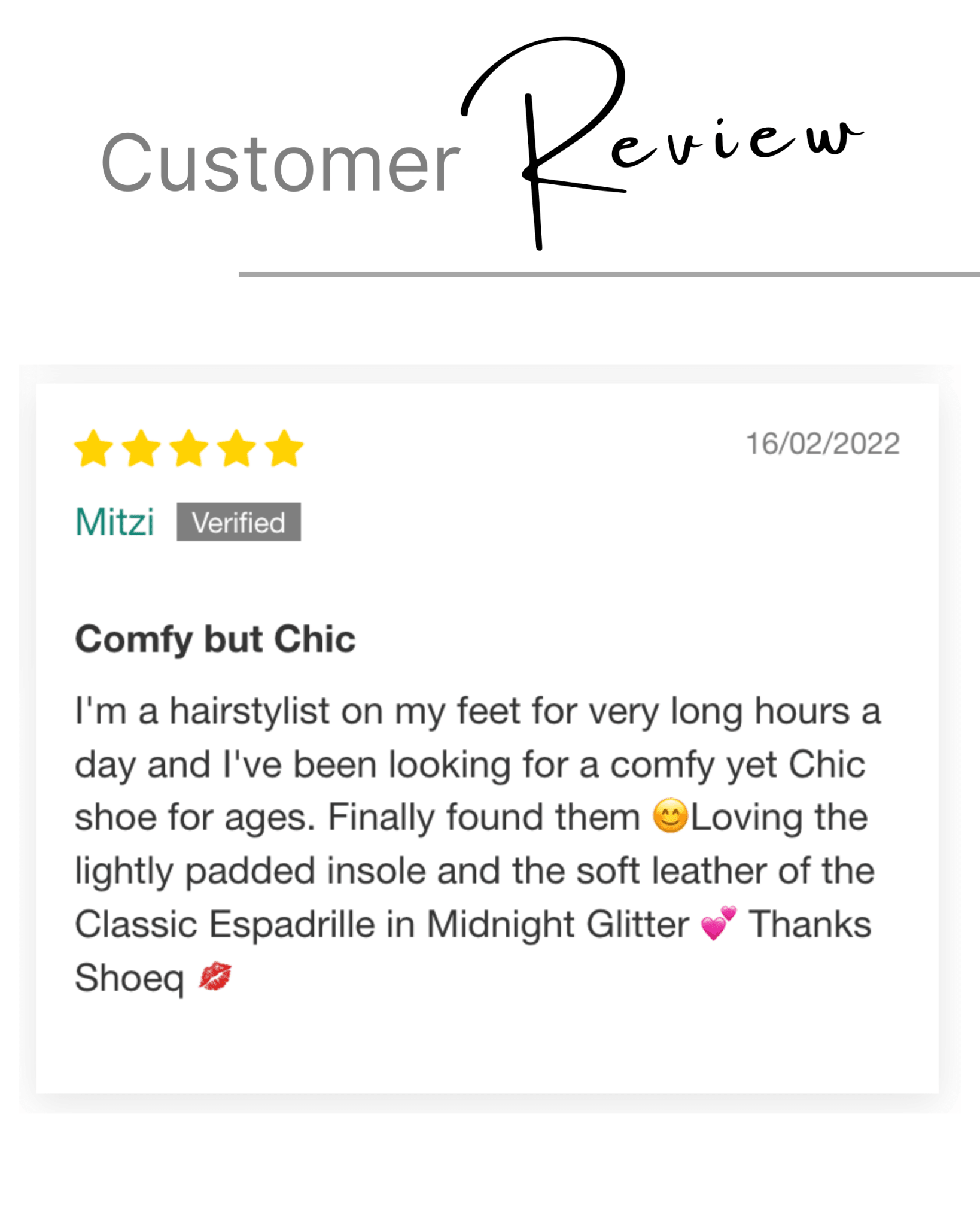 Spanish handcrafted glitter espadrilles Midnight black customer review
