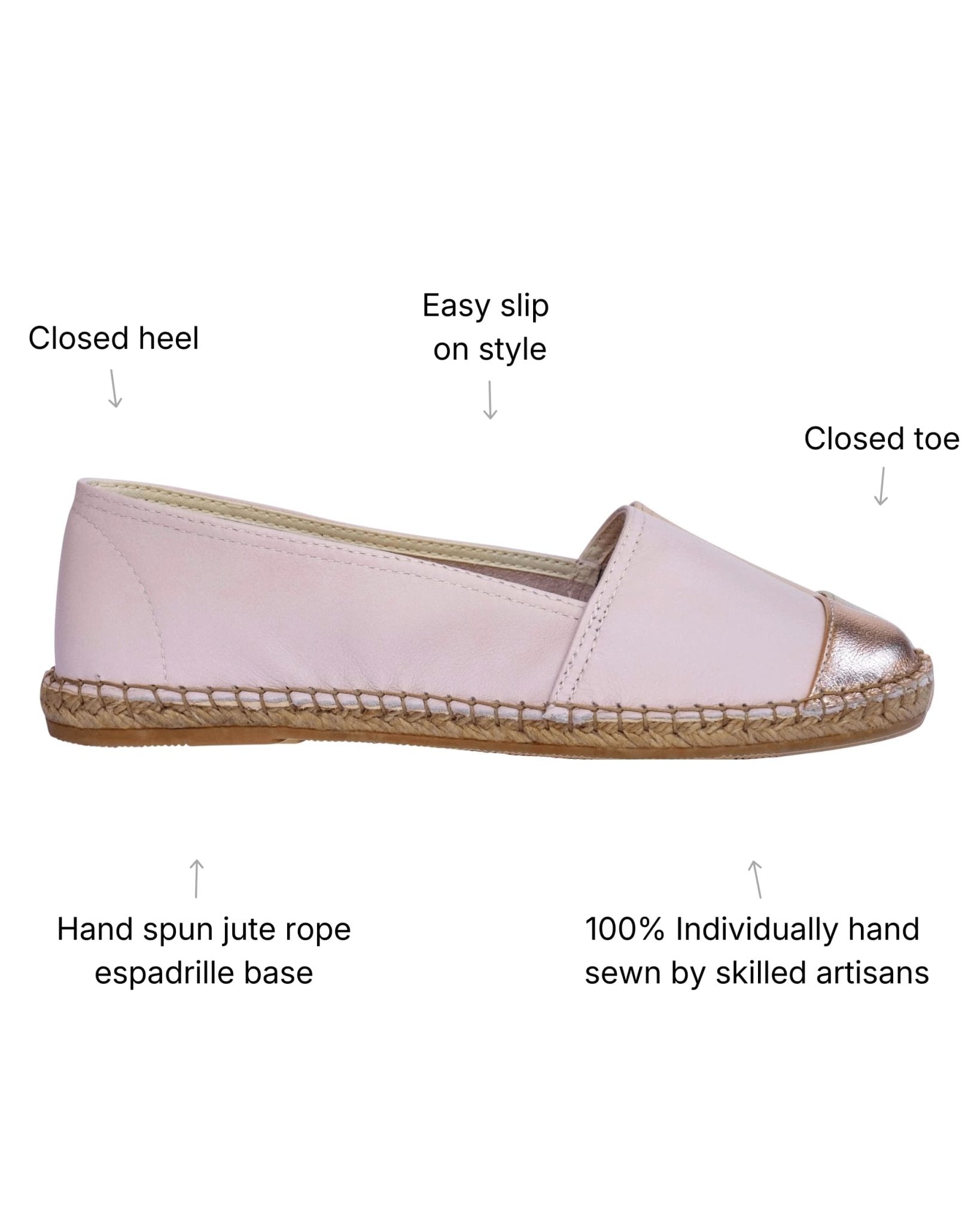 Classic Espadrilles in Rose Blush - Shoeq