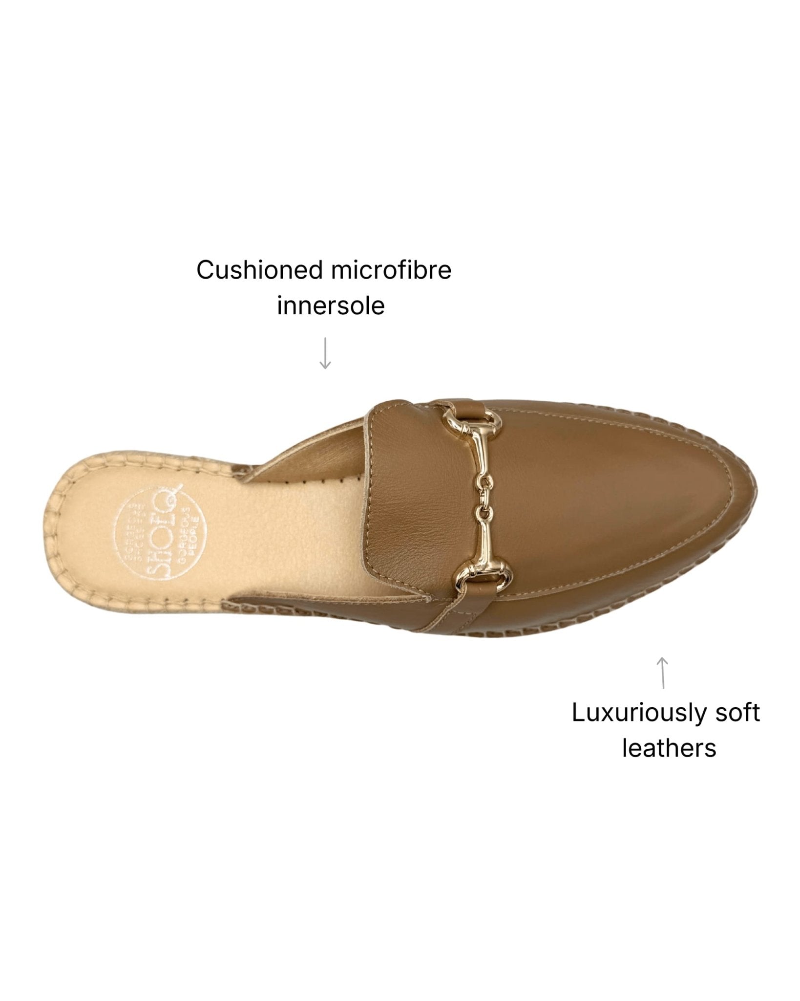 Spanish artisan brown espadrille mule mocha tone
