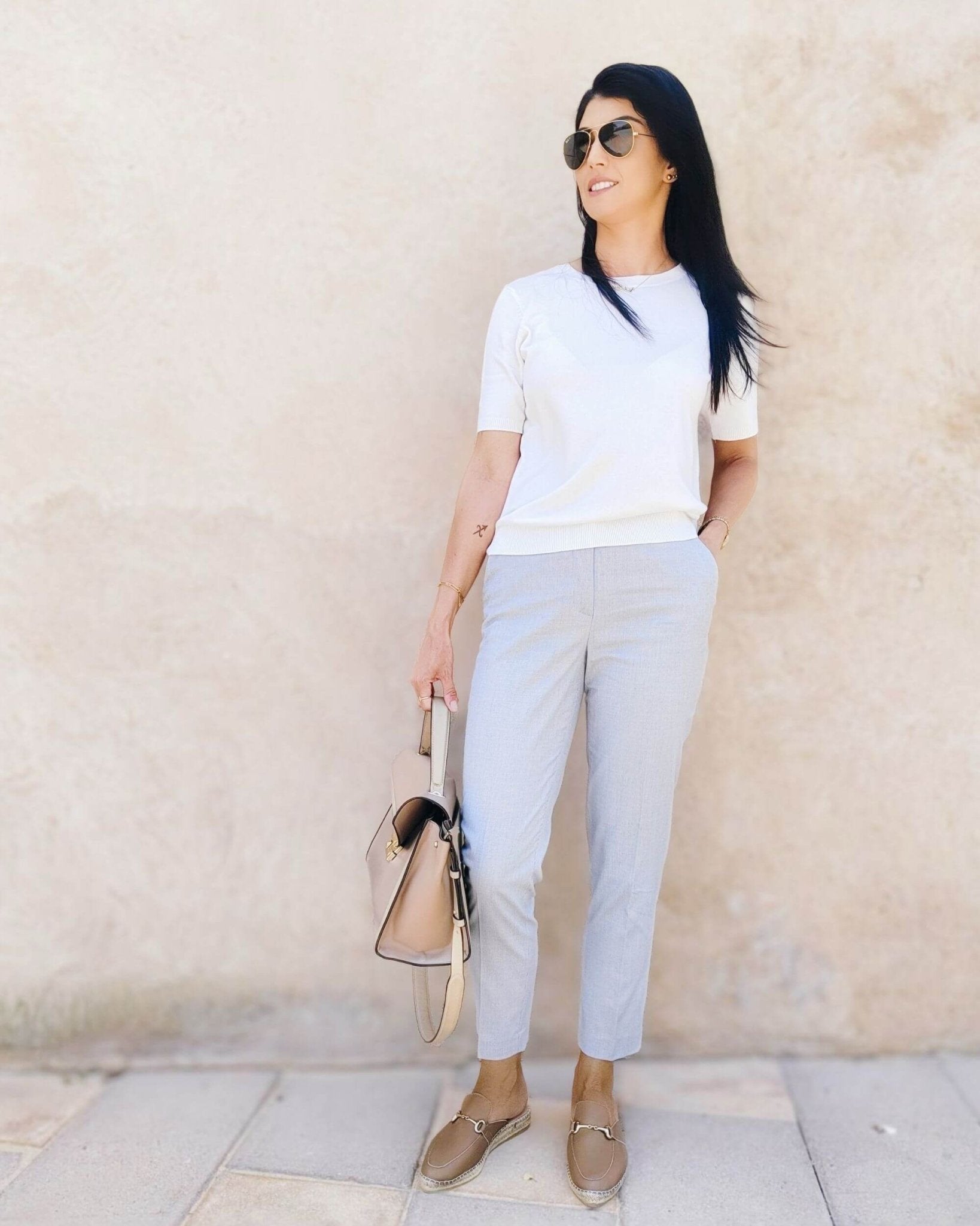 Mocha brown espadrille mules closed toe jute Dubai
