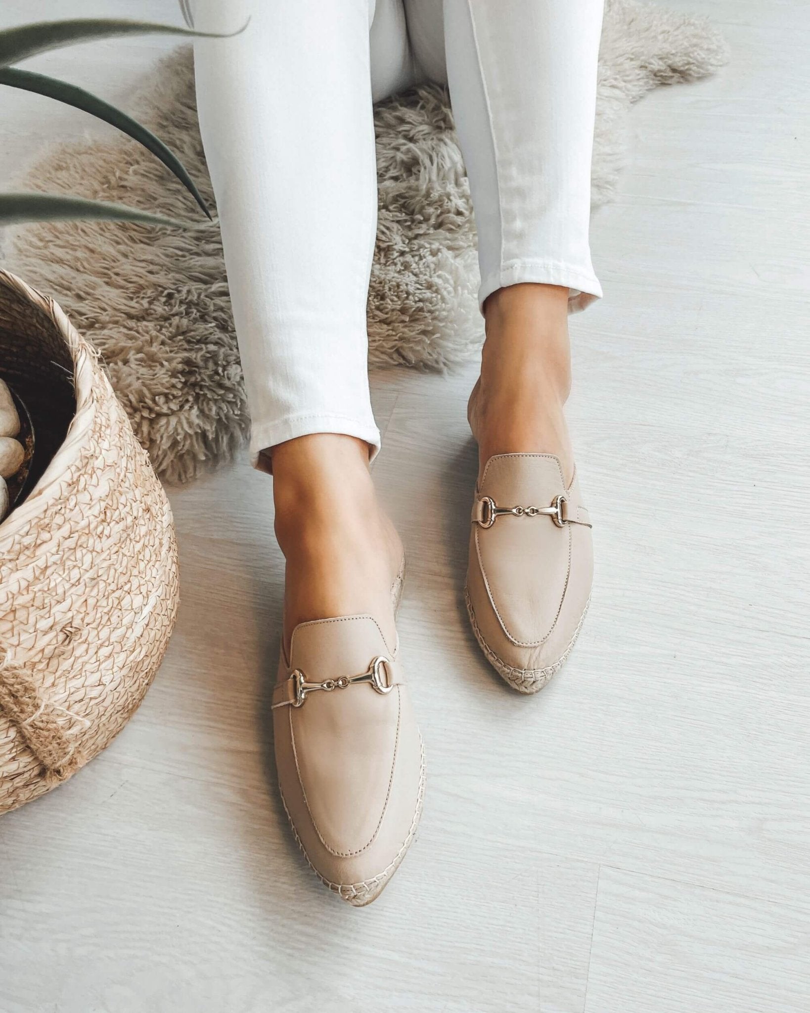 Spanish artisan espadrille mule sand cushioned comfort
