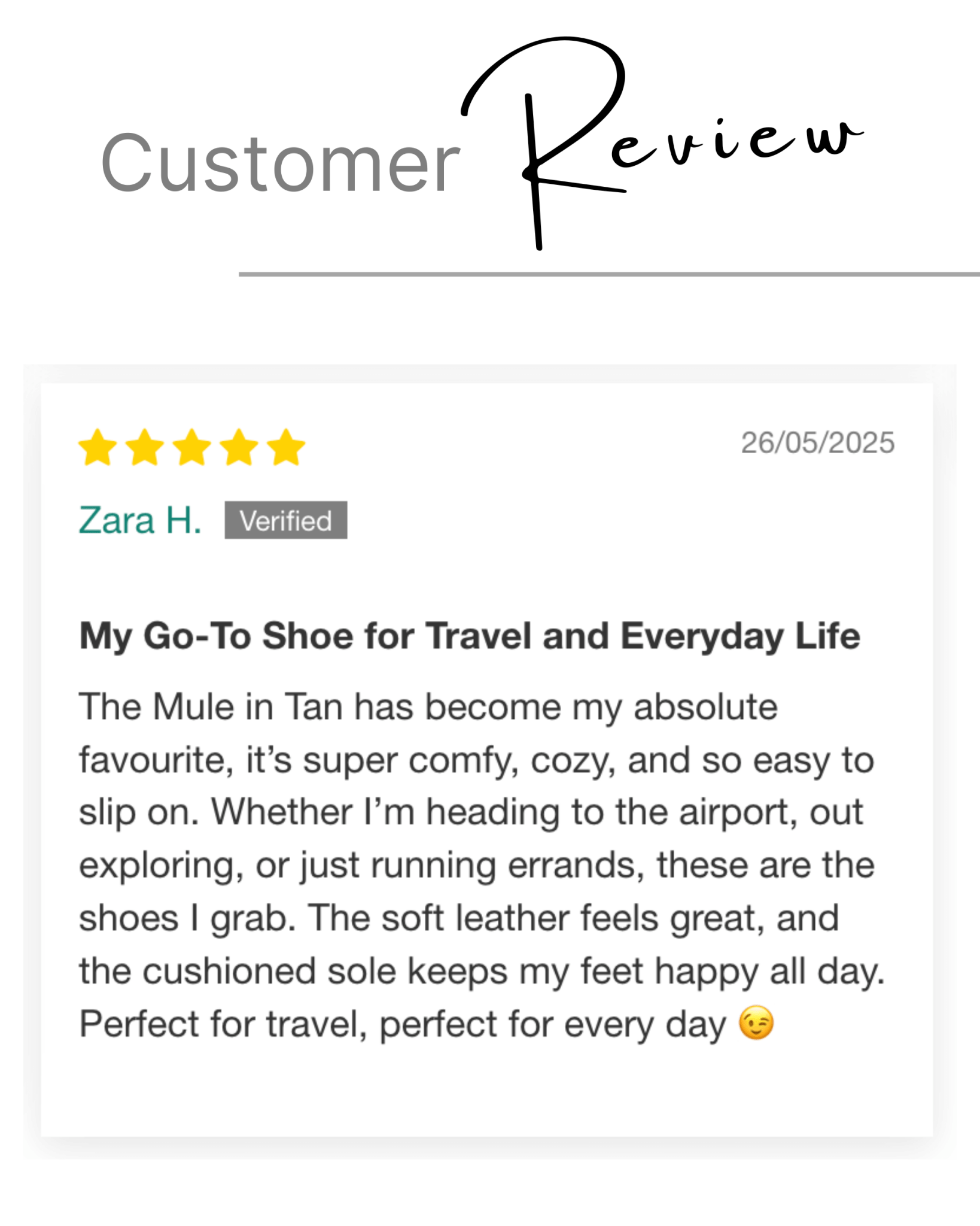 Handmade tan mule shoes office to weekend Dubai
