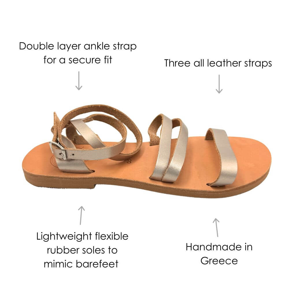 Gia Sandal in Bronze - Shoeq