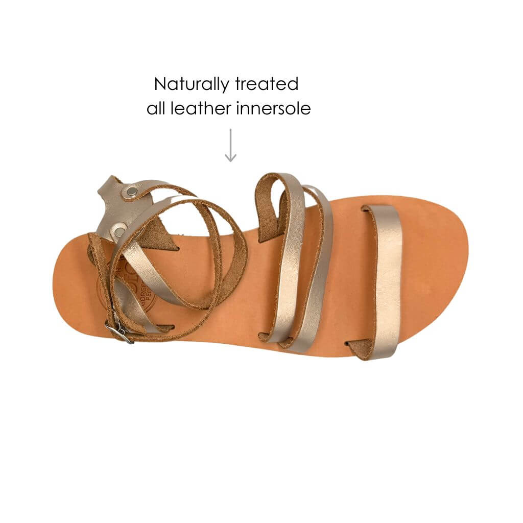 Gia Sandal in Bronze - Shoeq