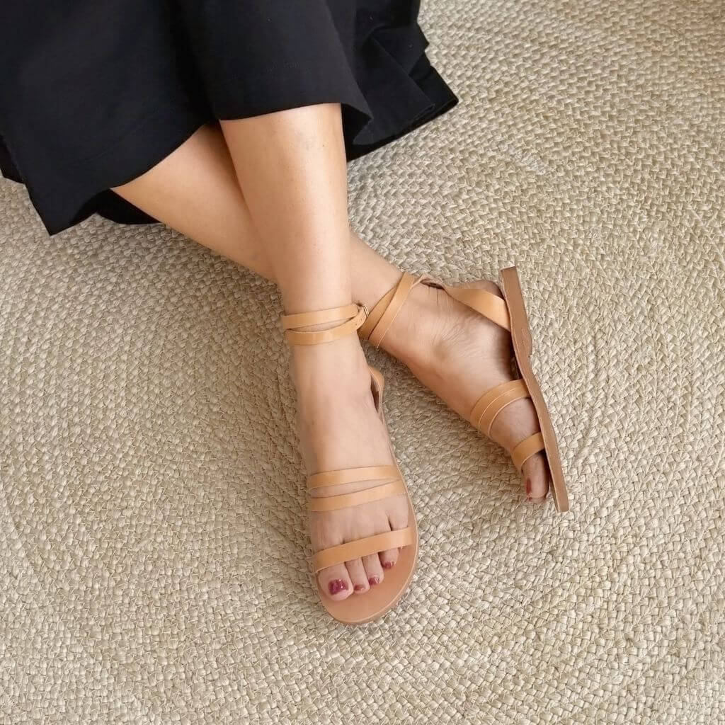Gia Sandal in Caramel - Shoeq