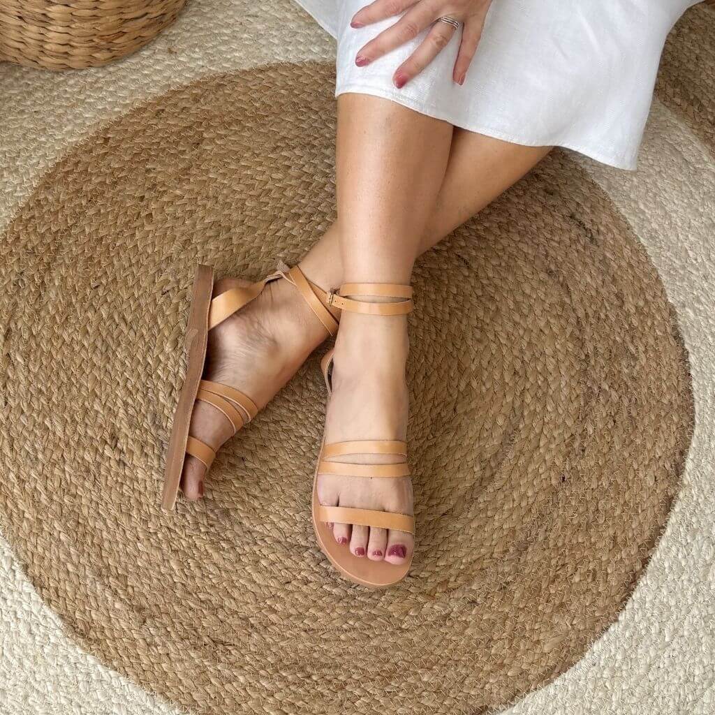 Gia Sandal in Caramel - Shoeq