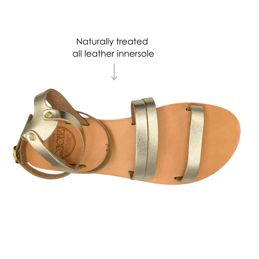 Gia Sandal in Champagne - Shoeq